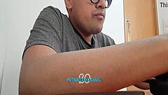 milf gives handjob and assfucking on webcam with squirting