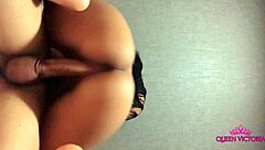 Latina Brunette In Lingerie Wakes Him With Hard Dick, Teases, Then Rides Cowgirl On Big Ass