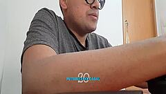 milf gives handjob and assfucking on webcam with squirting