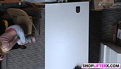 i swiped that blonde riley star and she banged me hard in the shop