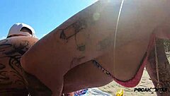 duas novinhas safadas transando na praia pocahontas x lolah vibe outdoor lesbian sex anal 😏