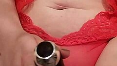 Oh Wow! Watch Her Rub That Vibrator On Her Wet Pussy Through Sexy Lingerie Solo!