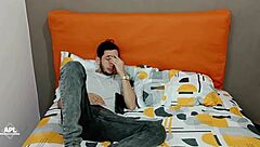 Stepmom Catches Stepson Masturbating To Her Ass, Sucks His Monster Cock, Then Gets Fucked Bareback.