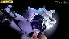 Hentai 3D Ep97: Medusa Queen and Friend Bent Over for Anal Cowgirl Fuck