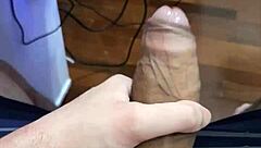 18 year old gay guy enjoying a big cock in this HD video