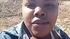 Chubby Slut Plays with Clit and Fat Pussy in Public Bush