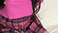 What A Red Spot On Her Panties! I Had To Inspect And Clean That Tight Mexican Pussy!