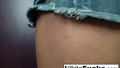 home movie: hot blonde nikita von james masturbates solo