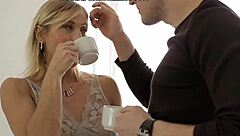 Blonde tattooed teen 18+ licks and blows in scene 2 😏💦