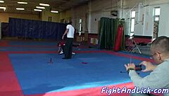 I love watching this smalltits babe wrestle in lesbian catfight.