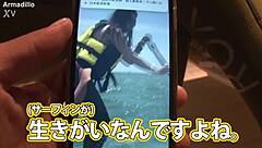 tiny gal goes wild sucking cock and fucking hard