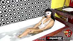 Thai Asian Babe With Big Ass Rides Monster Cock In Dorm Bathroom POV