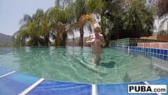 Samantha Rone's sensual underwater masturbation session