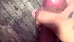 Old BBW Latina Neighbor Watched During Anal Masturbation