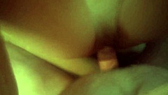 Young amateur teen explores home in pov