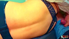 Amateur cowgirl rides while stepmom bends over