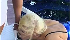 Hot Divas with Big Breasts in Lesbian Licking Frenzy