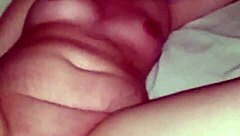 Shaved pussy squirts wet cum on dildo during intense orgasm