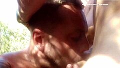 Can you handle this public gay facial in Barcelona sun?
