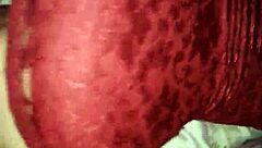 Amateur slut in red dress gets her tight ass pounded