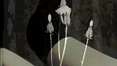 Vintage British Woman Sucks Hairy Interracial Cock in Taboo Scene