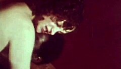 Vintage British Woman Sucks Hairy Interracial Cock in Taboo Scene