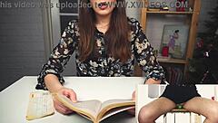 Milf Reads Book While Vibrator Teases Her To Orgasm