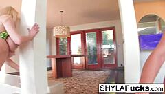 Sexy Pornstars Nikki Benz and Shyla Stylez in Girl on Girl Scene