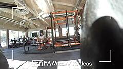 Step Sis Catches Sibling Peeping On Her Gym Masturbation