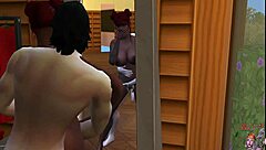 Teenage Step-Lesbian Munches Pussy In High Definition Action