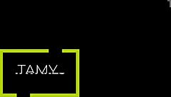 Beautiful alternative girl sensualizing for camera in homemade solo