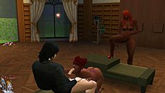 Teenage Step-Lesbian Munches Pussy In High Definition Action