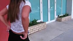 Nude teen fucks hard in pov