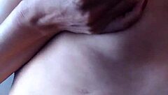 amateur girl offers milky tit and meaty pussy to eat