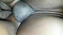 Wife with big ass receives creampie cumshot on cock