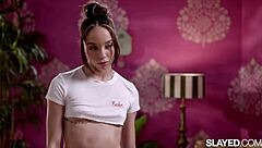 I share a tender moment with my roommate in lingerie