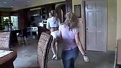 Little summer party with girlfriends turns into naked teasing in lesbian threesome