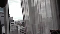 Part1 Asian babe Hiyochin, university idol, obsessed with hotel sex! Licking, riding, raw pounding with massive creampie!