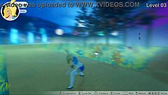 princess sits on face, rubbing clitoris in hentai game