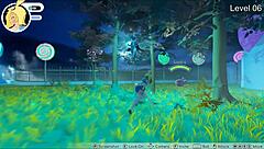 princess sits on face, rubbing clitoris in hentai game