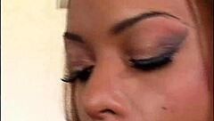 Black babe gets anal in doggystyle!