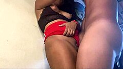 I was home alone with my naughty stepbrother, and he couldn't resist fucking me doggystyle.