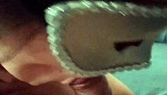 couple engages in handjob and blowjob, leading to cum on cock