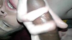 White girlfriend in part 2: slutty blowjobs and a wild train run