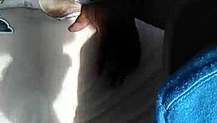 stunning brunette feels her pussy licked in group lesbian party