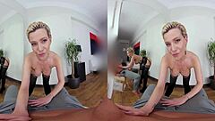 Czech VR 332 - Subil Arch in lingerie rides cock