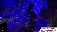 I love those big tits in the bath tub