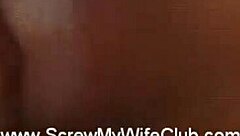 Horny swinger wife enjoys interracial threesome outdoors