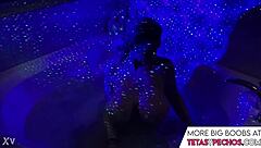 I love those big tits in the bath tub