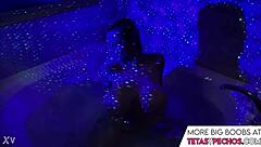 I love those big tits in the bath tub